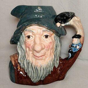 Royal Doulton "Rip Van Winkle" Vintage Collectible Signed Large Character Jug